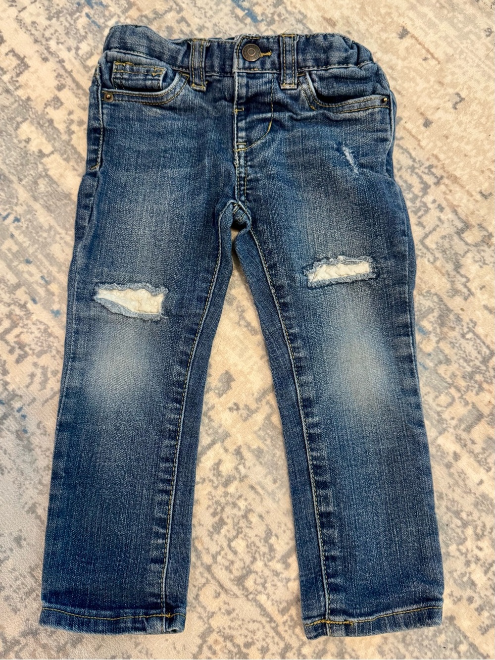Cat & Jack Dark Blue Distressed Kids' Jeans